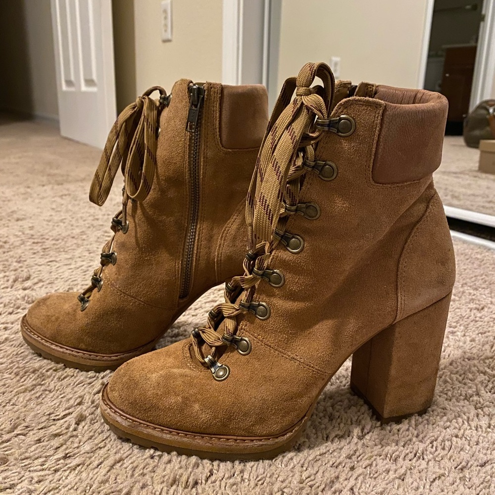 Gianni Bini Mapped Out Lace-Up Boots